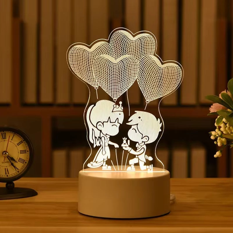 LED Night Light Note Board Message Board with Pen USB Power Decor Night Lamp Gift for Children Girlfriend Decorative Night Lamp