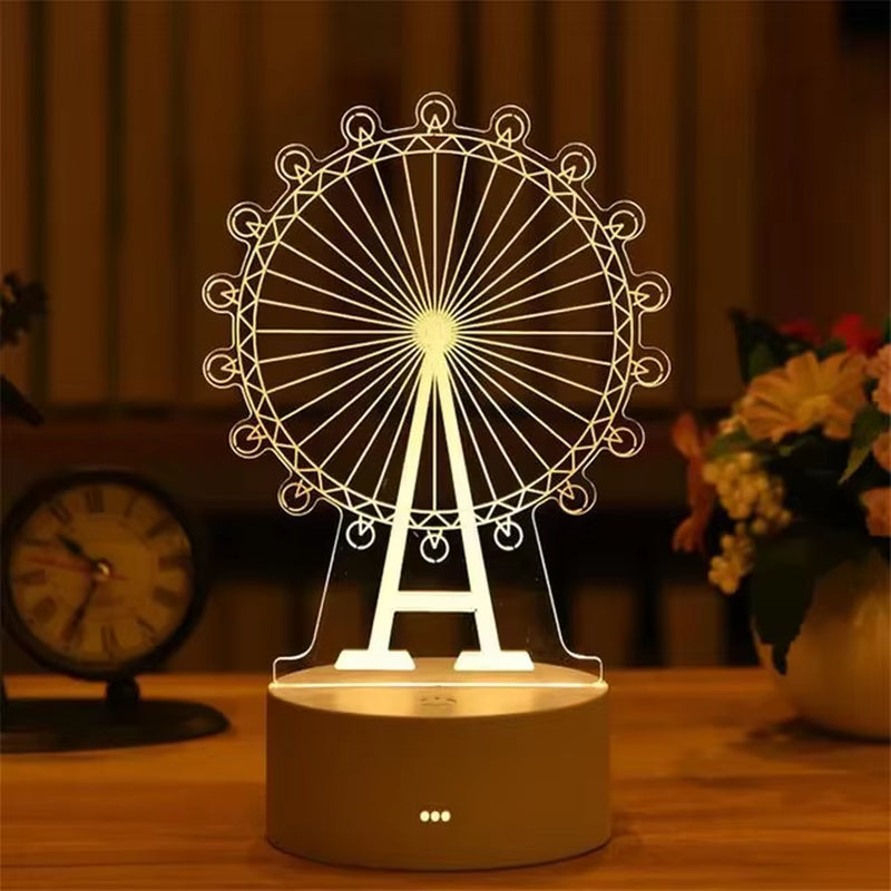 LED Night Light Note Board Message Board with Pen USB Power Decor Night Lamp Gift for Children Girlfriend Decorative Night Lamp