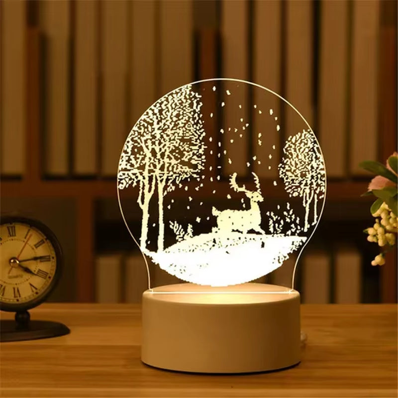 LED Night Light Note Board Message Board with Pen USB Power Decor Night Lamp Gift for Children Girlfriend Decorative Night Lamp